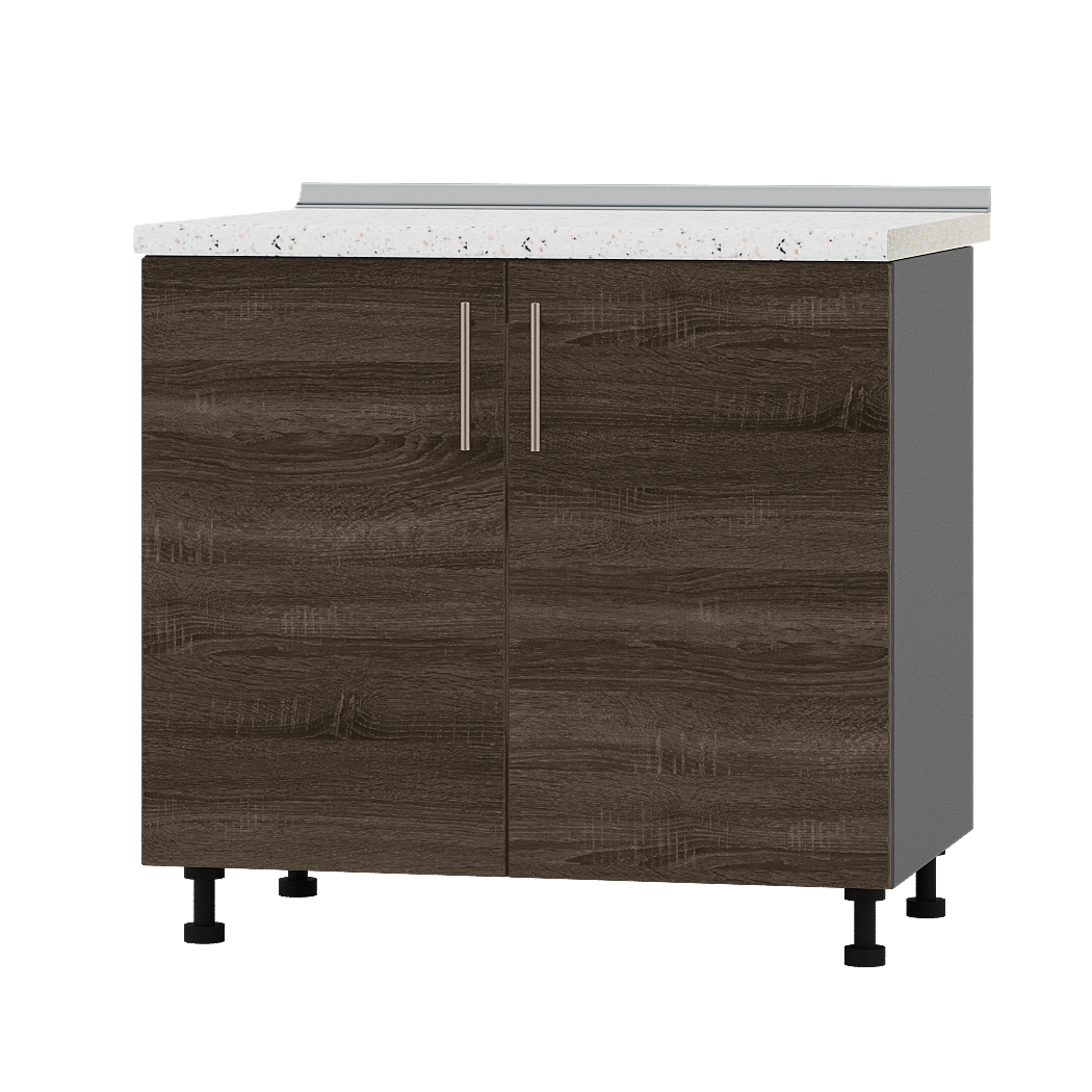 Шкаф нижний Эверест Оптима модуль под мойку Низ Н84-900 90х47х85 см Дуб Сонома Трюфель/Антрацит (08766)