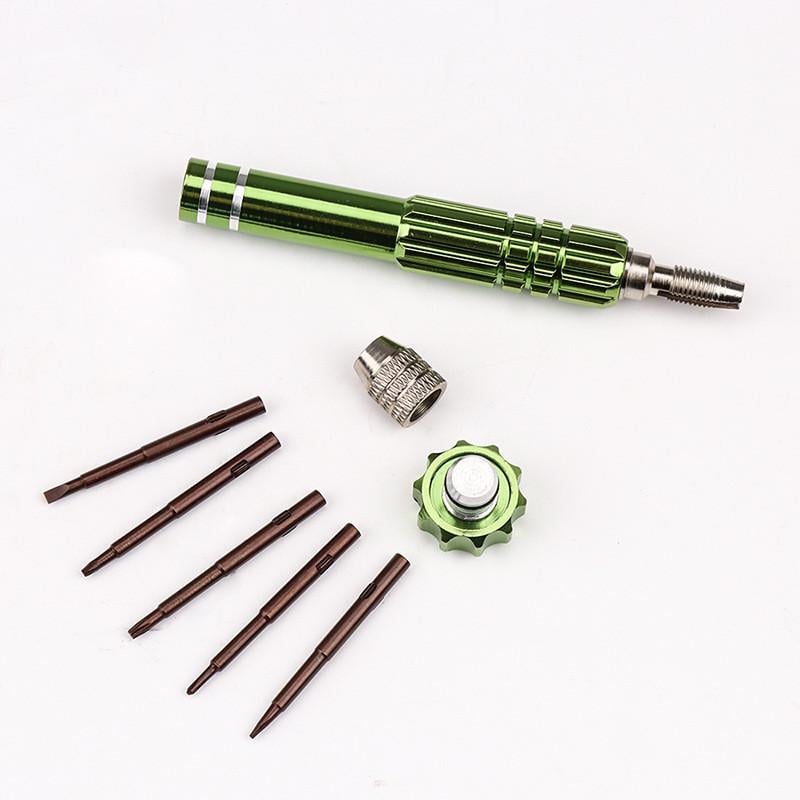 Викрутка прецизійна цангова | 5 намагнічених змінних жал Green (137758) - фото 3 Викрутка прецизійна цангова | 5 намагнічених змінних жал Green (137758) - фото 3