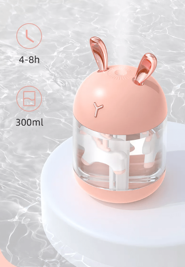 Нічник-зволожувач повітря Mommy Bag Карусель USB 300 мл Рожевий (111143) - фото 3