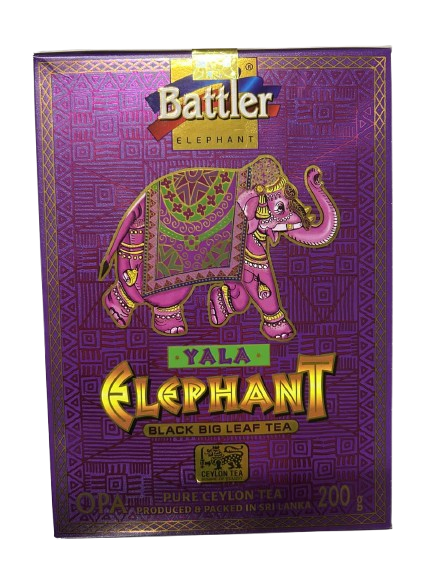 Чай чорний Battler Слон Yala крупнолистовий цейлонський 200 г