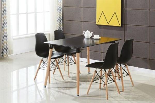 Комплект для кухни Fregat Milano стол и кресла 4 шт. Черный (28434366) - фото 6