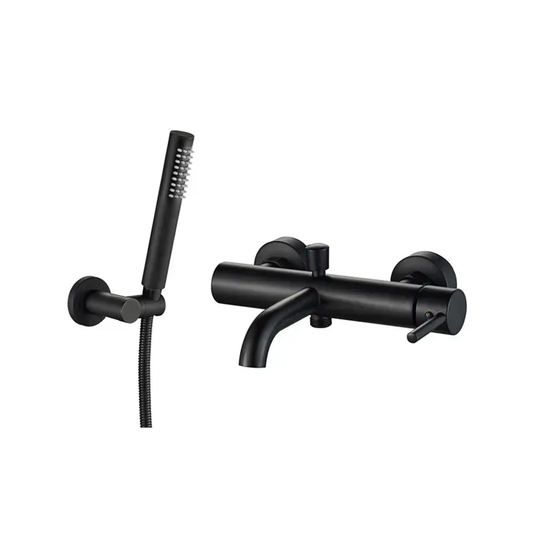 Смеситель для ванны VBI Milano однорычажный Черный (VBI-050106BL)