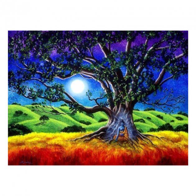 Алмазная мозаика TK Group Луна на радужном фоне 40х30 см (GB76978)