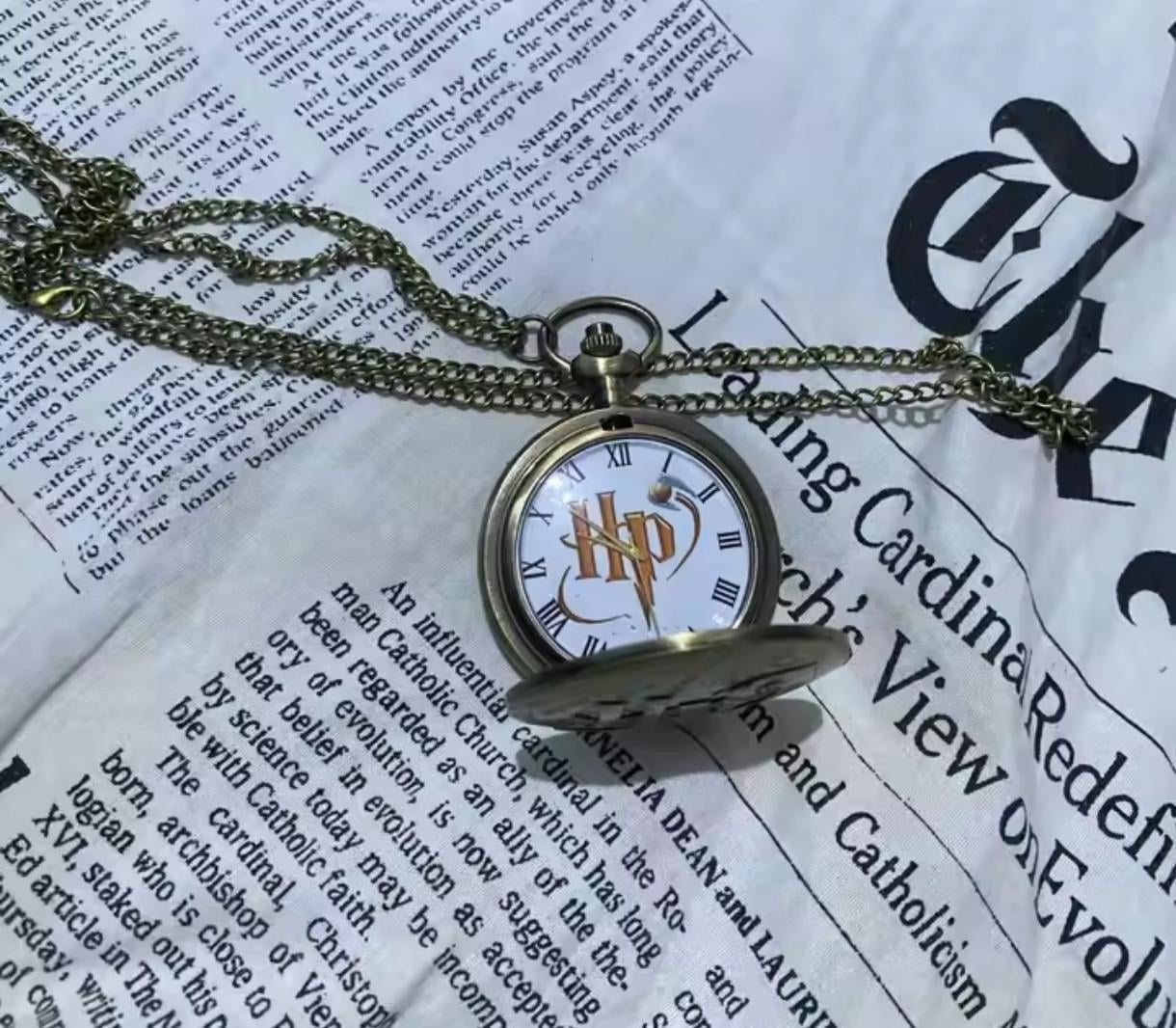 Часы Хогвартс Гарри Поттер на цепочке карманные