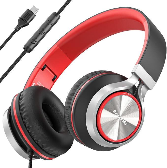 Навушники чBywulanda USB C з мікрофоном та регулятором гучності