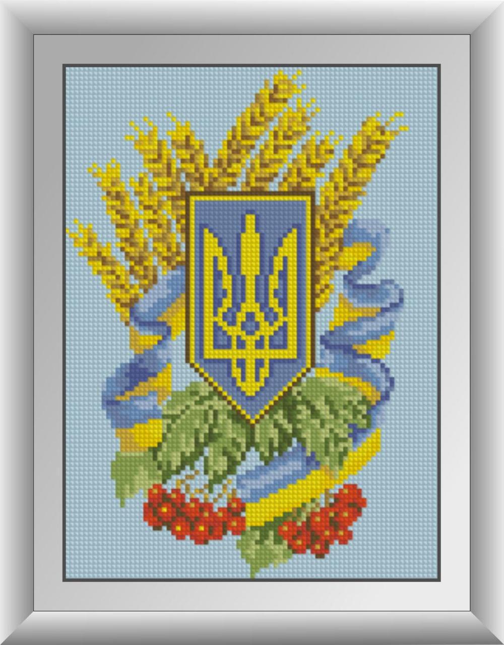 Алмазная мозаика Dream Art Герб Украины 3 20х28 см (DA.30112)