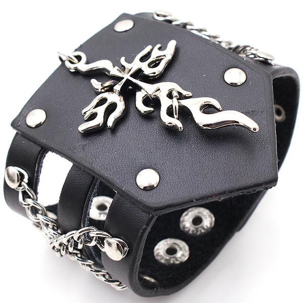 Браслет кожаный унисекс Европейский стиль 00011