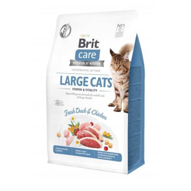 Корм сухий для кішок великих порід Brit Care Cat GF Large cats Power & Vitality 2 кг (11237243)