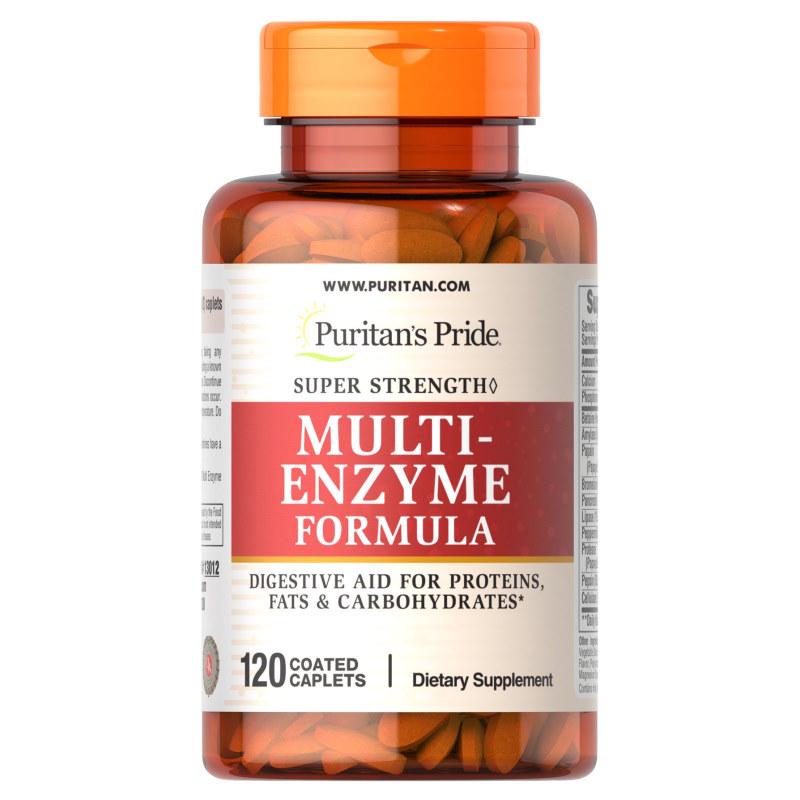 Натуральная добавка Puritan's Pride Super Strength Multi Enzyme 120 каплет (6648)