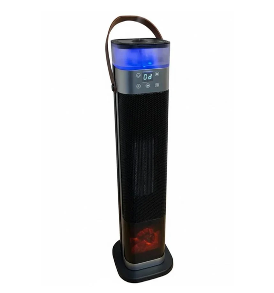 Тепловентилятор зі зволожувачем Portable Fan Heater 1500 Вт PTC 3в1 сенсорний LED-дисплей ефект полум'я (VEN-1366) Тепловентилятор зі зволожувачем Portable Fan Heater 1500 Вт PTC 3в1 сенсорний LED-дисплей ефект полум'я (VEN-1366)
