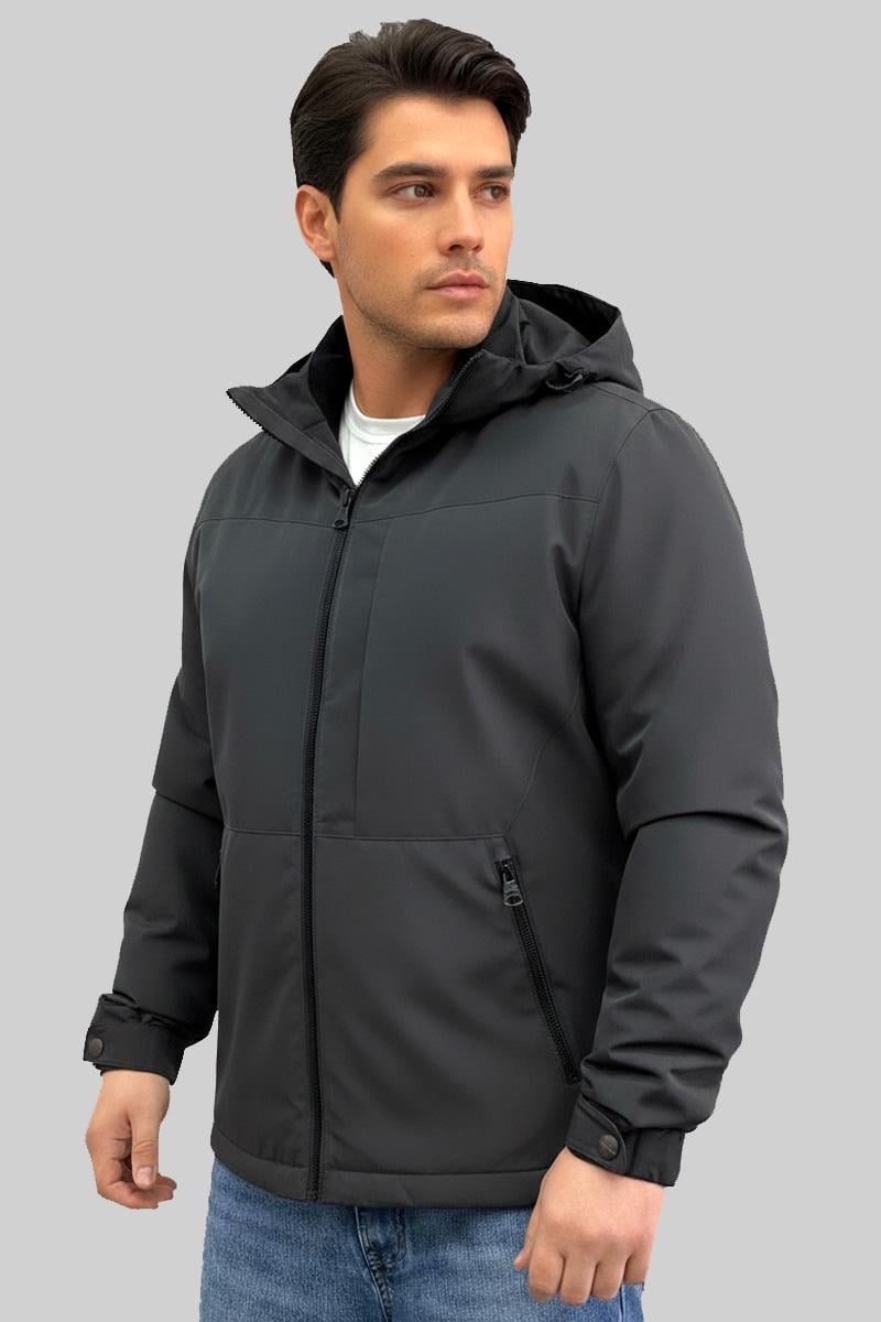 Куртка мужская с капюшоном р. 52 Темно-серый (SB-26236-oskar-dark-grey)