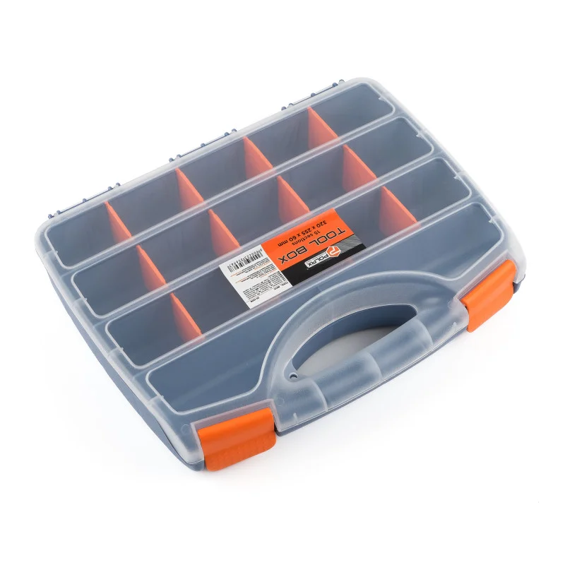 Органайзер пластиковий господарський для зберігання Polax 15 секцій 320х255х60 мм (01-009)