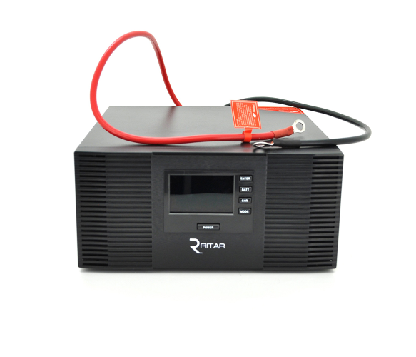Источник бесперебойного питания с правильной синусоидой Ritar RTSWrl-1000 600 Вт 12 В с переключением тока заряда 10A и 20A (09356)
