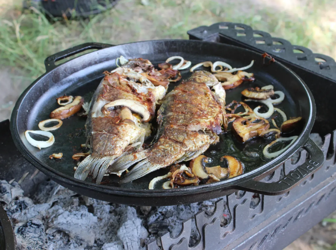 Крышка-сковорода чугунная Brizoll 400 мм - фото 10 Крышка-сковорода чугунная Brizoll 400 мм - фото 10