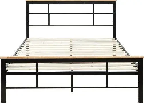 Кровать двухспальная Loft NS-799 металлическая с высоким рельсовым изголовьем (3075773192)