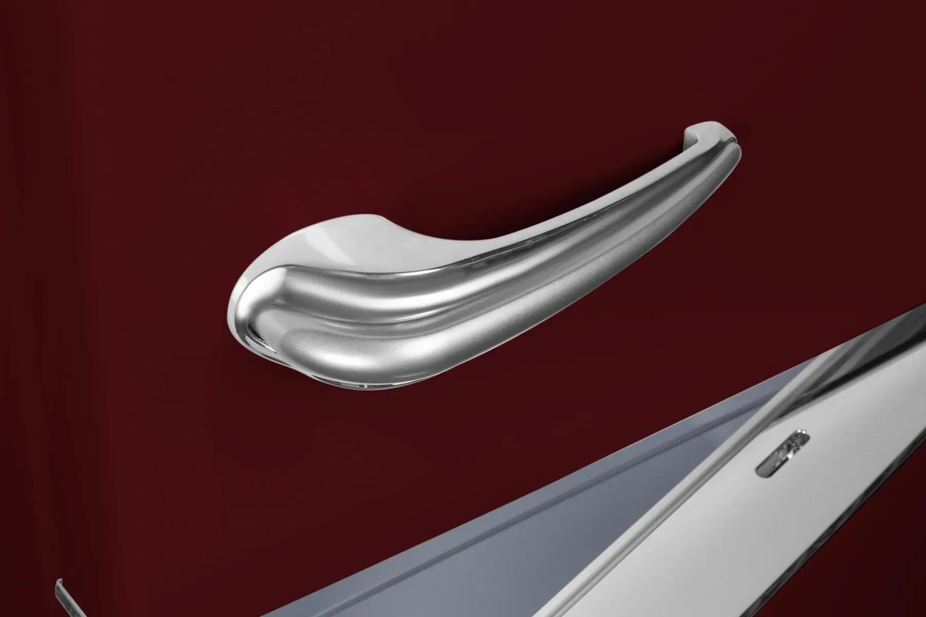 Холодильник відокремлений Gunter&Hauer FN 369 R ретро-дизайн No Frost клас A Червоний - фото 4