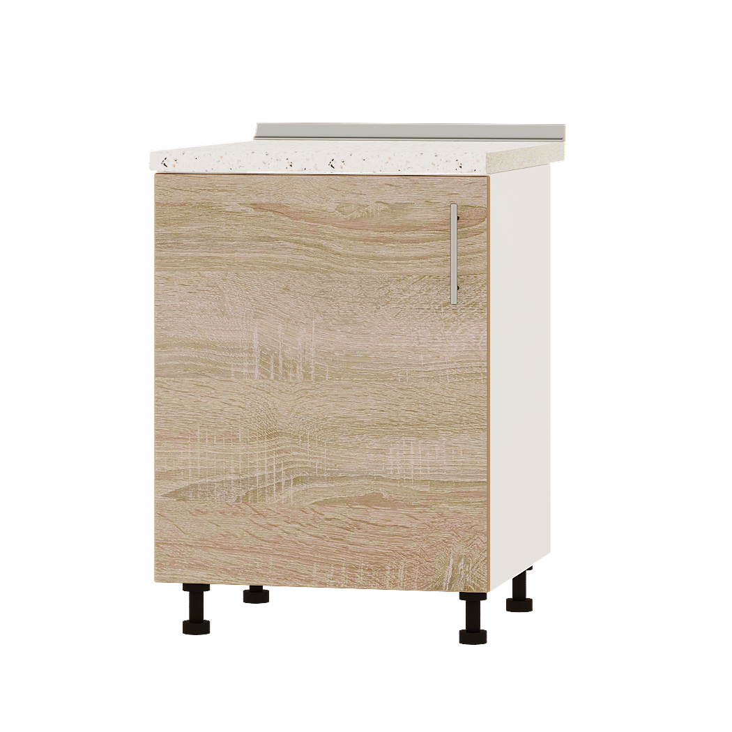 Шкаф нижний Эверест Оптима модуль под мойку Низ Н79-600 60х47х85 см Дуб Сонома/Белый (01388)
