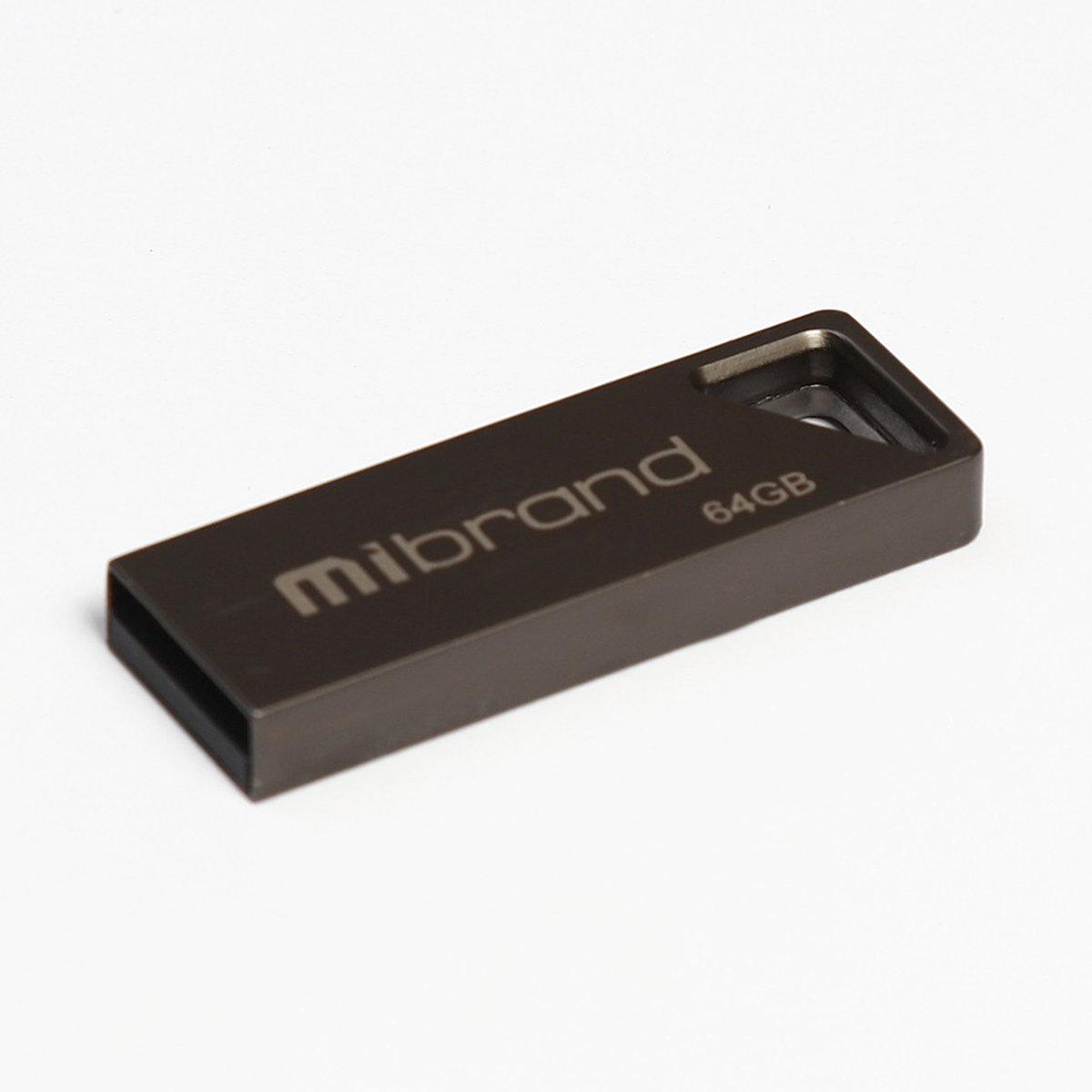 Флеш пам'ять Flash Mibrand Usb 2.0 Stingray 64 Gb Grey - фото 1