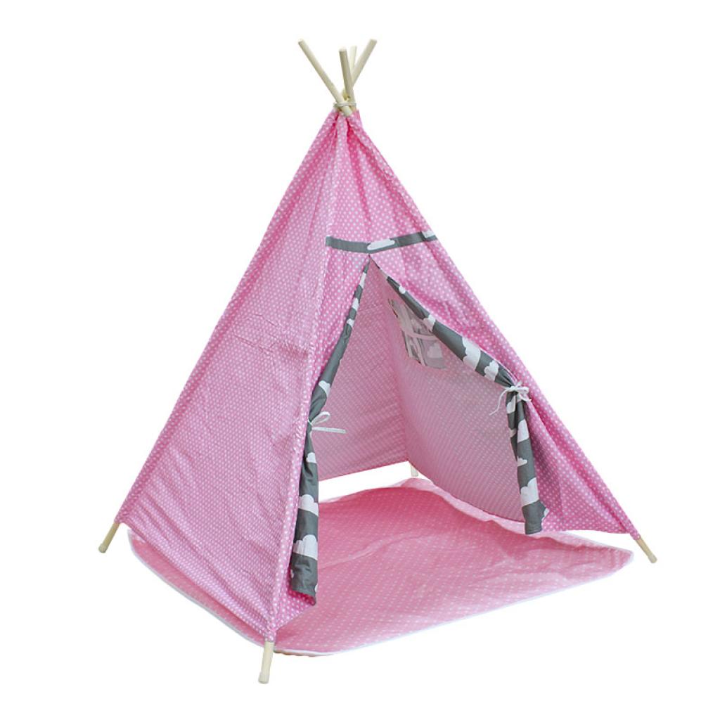 Намет дитячий ігровий Littledove AJZ-046 Рожевий горошок (1378066)