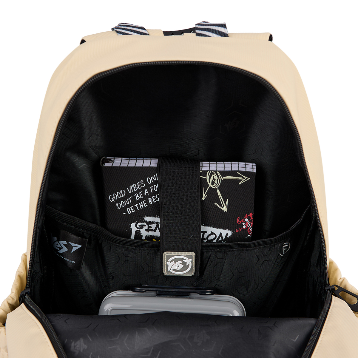 Рюкзак школьный YES TS-47 Anti-You 45,5х31,5х15,5 см Бежевый (559912) - фото 9 Рюкзак школьный YES TS-47 Anti-You 45,5х31,5х15,5 см Бежевый (559912) - фото 9