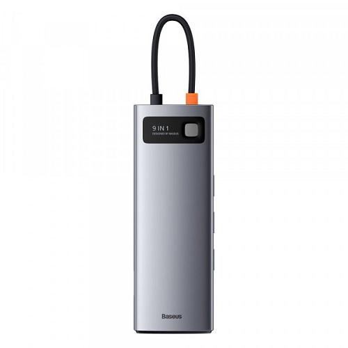 Док-станція Baseus CAHUB-CU0G USB-C Power Delivery 100W 9в1 Grey (10920358) - фото 4