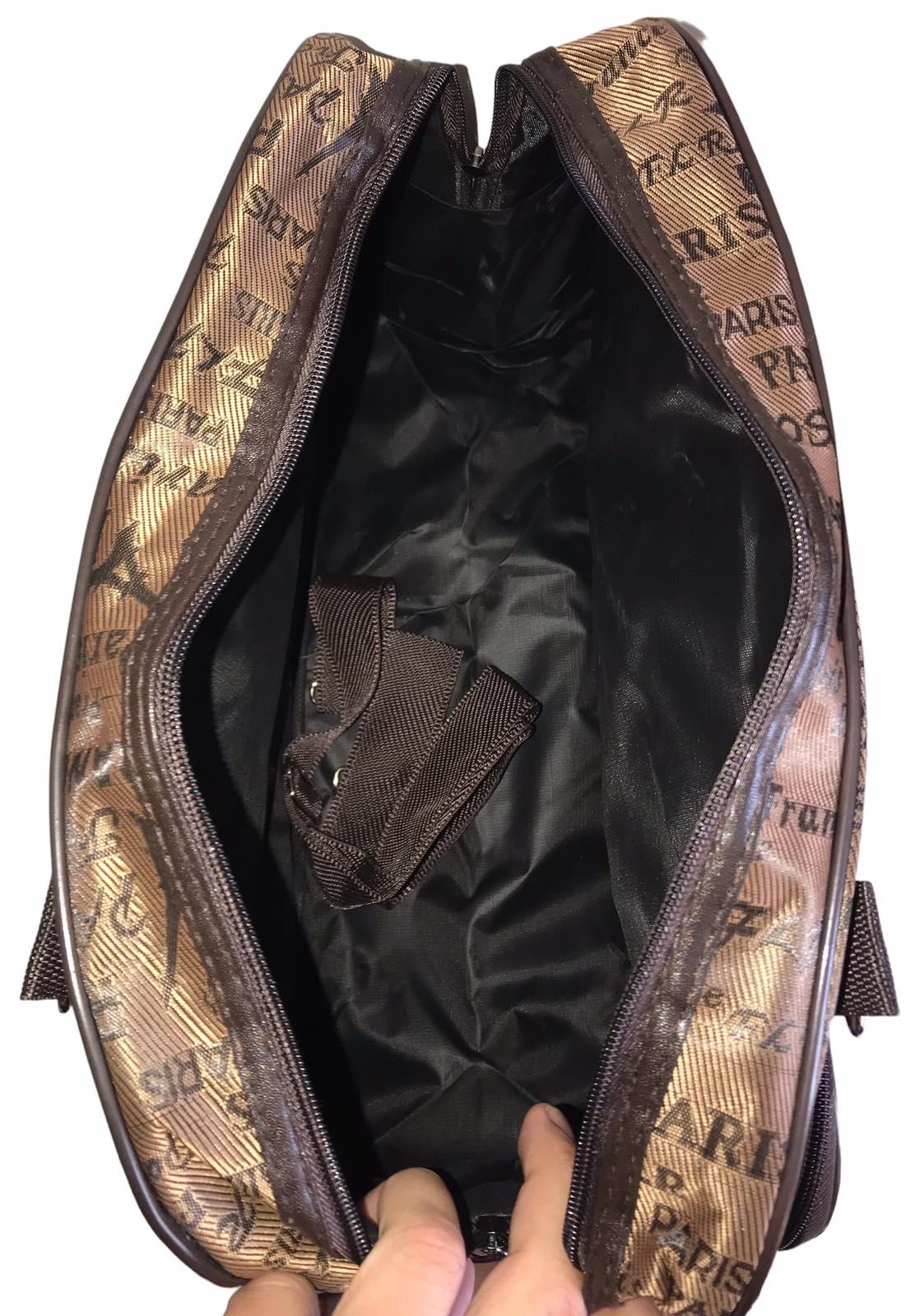 Сумка дорожная ручная кладь с длинным ремнем через плечо Коричневый (8802BP) - фото 5 Сумка дорожная ручная кладь с длинным ремнем через плечо Коричневый (8802BP) - фото 5