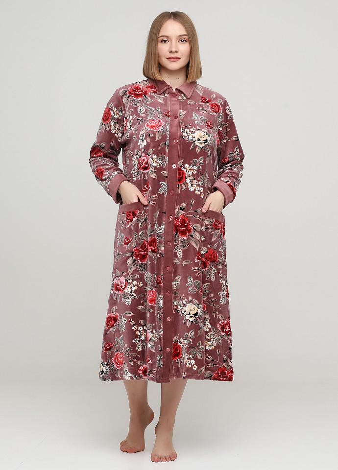 Халат Romeo life 4XL Пудровый (3530-23) Халат Romeo life 4XL Пудровый (3530-23)