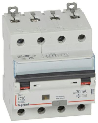 Дифференциальный автоматический выключатель LeGrand DX3 4P 16A C 30mA AC (34075504)