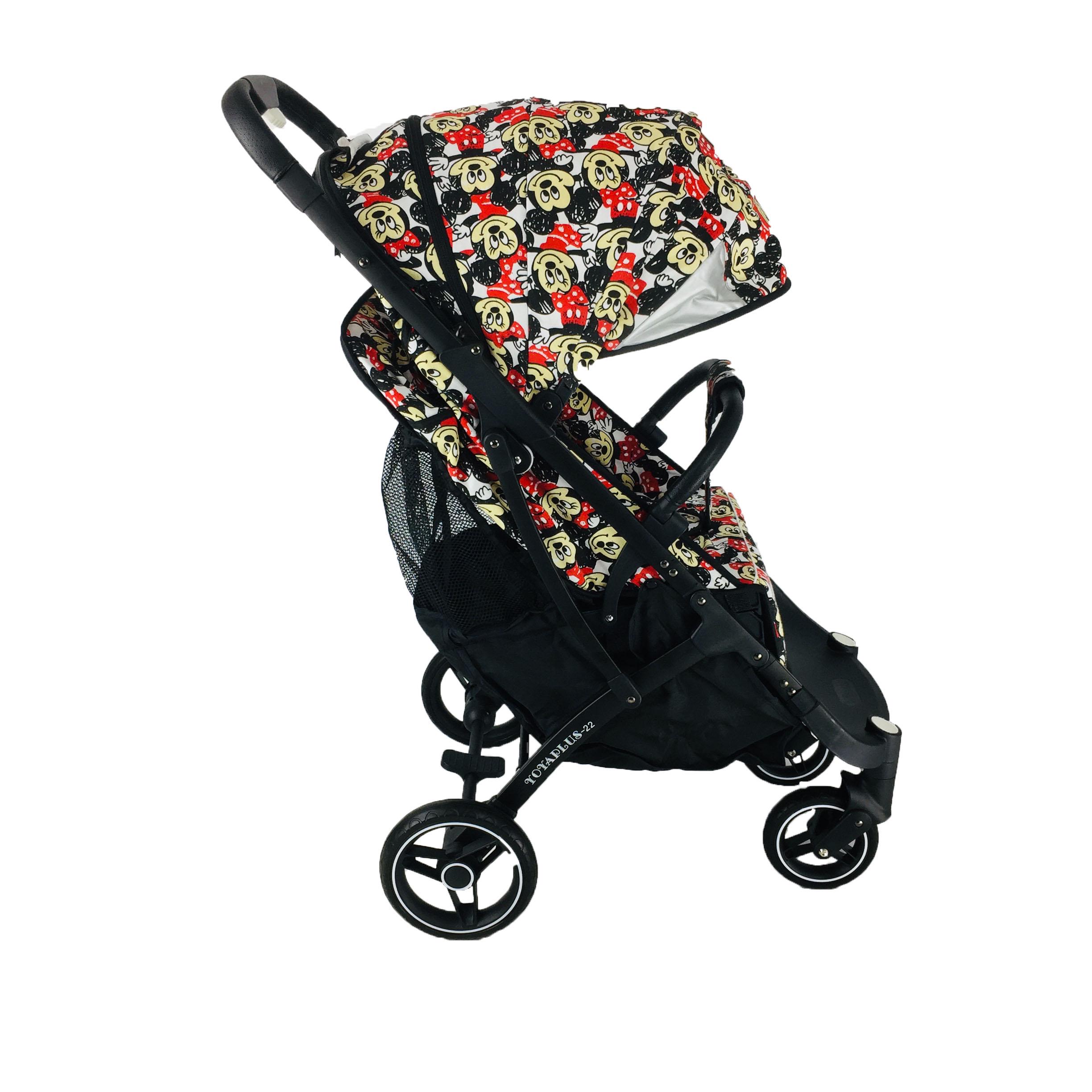 Коляска Yoya Plus Pro-22 Disney minni на чорній рамі Червоно-чорний (01125020118) - фото 6 Коляска Yoya Plus Pro-22 Disney minni на чорній рамі Червоно-чорний (01125020118) - фото 6