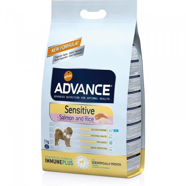 Сухой корм Advance Sensitive для взрослых собак, 3кг (8410650150710)