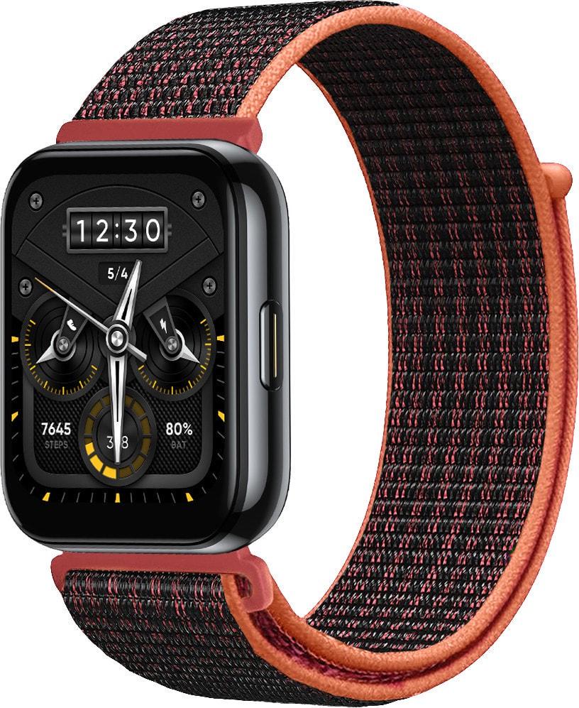 Ремешок нейлоновый Sport Loop для Realme Watch 2/2 Pro Black/Red (37283-44)