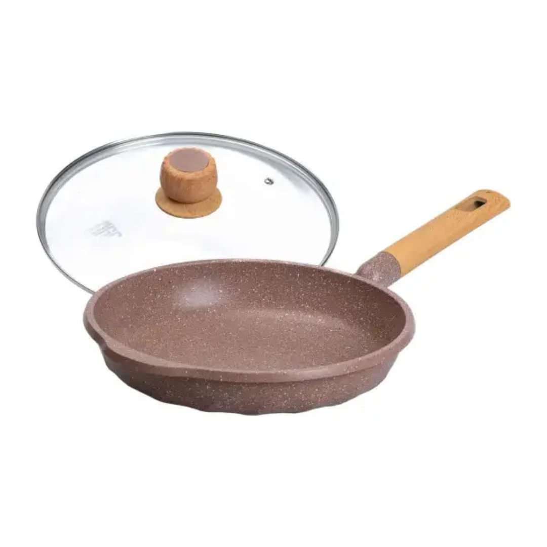 Сковорода універсальна MGC алюмінієва з антипригарним покриттям 28 см Кавовий - фото 2 Сковорода універсальна MGC алюмінієва з антипригарним покриттям 28 см Кавовий - фото 2