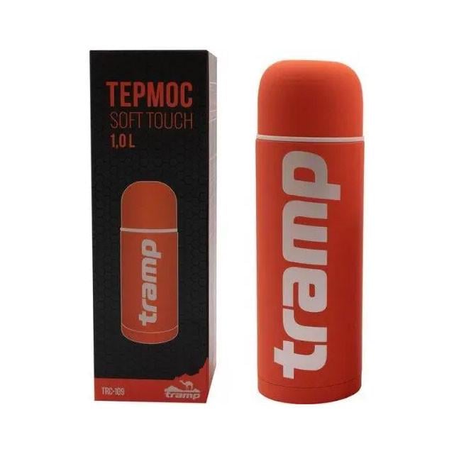 Термос туристичний Tramp Soft Touch 1 л Помаранчевий (UTRC-109-orange) - фото 3 Термос туристичний Tramp Soft Touch 1 л Помаранчевий (UTRC-109-orange) - фото 3