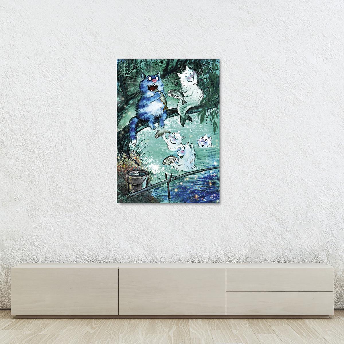 Модульная картина Русалки 1 модуль размером 70x105 см (_rinaz_20192212)