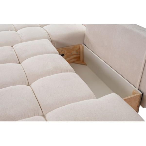 Диван угловой Perfect Home Soho из натурального дерева/ДСП/ткани Perfect Harmony 01 Кремовый (49717) - фото 3 Диван угловой Perfect Home Soho из натурального дерева/ДСП/ткани Perfect Harmony 01 Кремовый (49717) - фото 3