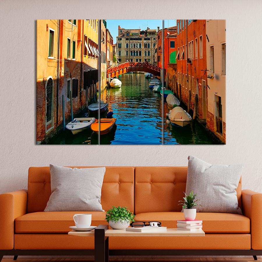 Картина город Знаменитая архитектура Венеции 128x81 см (A722-3)