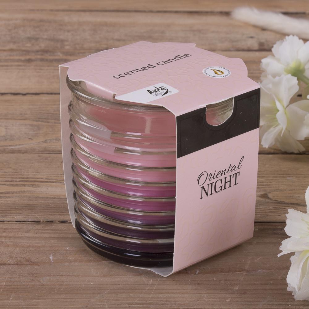 Аромасвеча Oriental night в ребристом стакане (3651-3)