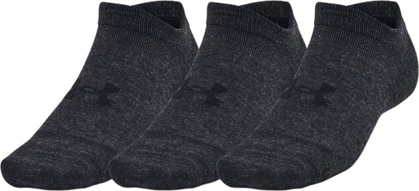 Носки Under Armour ESSENTIAL NO SHOW 3PK 3 пары L Черный (1382623-001)