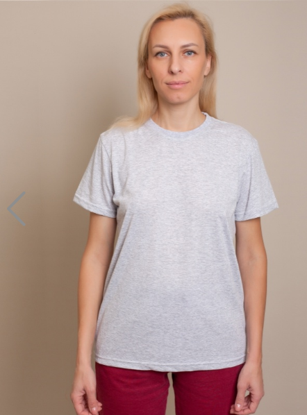 Футболка женская GBI Стандарт хлопковая L Светло-серый (12549)