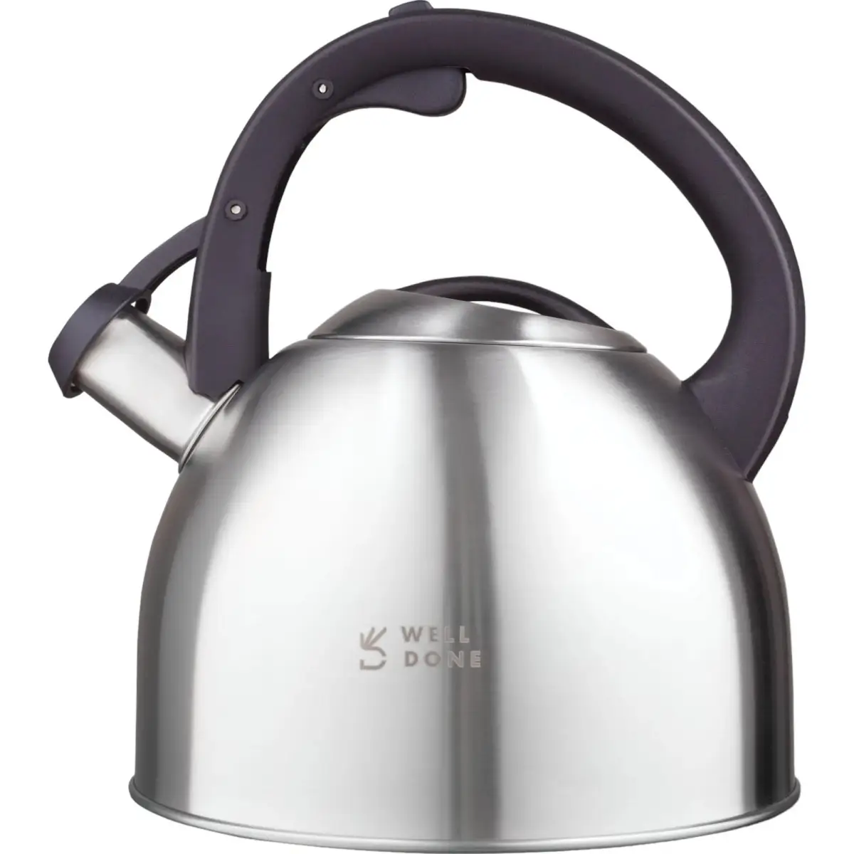 Чайник зі свистком Well Done WD-4013A 2,8 л Сірий (8-6-4942138)