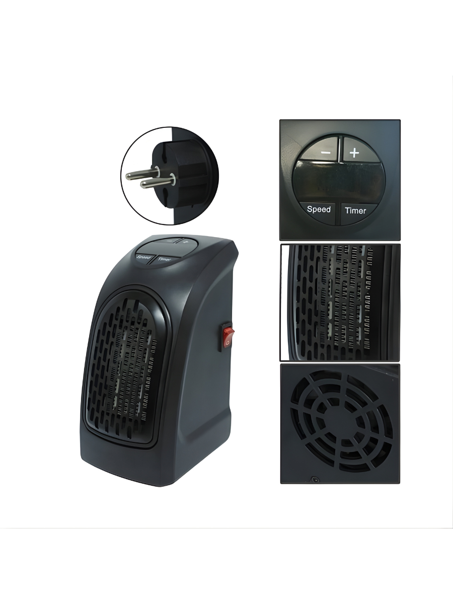 Тепловентилятор Ander One h 400 з таймером і пультом ДУ Чорний (40001130) - фото 6 Тепловентилятор Ander One h 400 з таймером і пультом ДУ Чорний (40001130) - фото 6