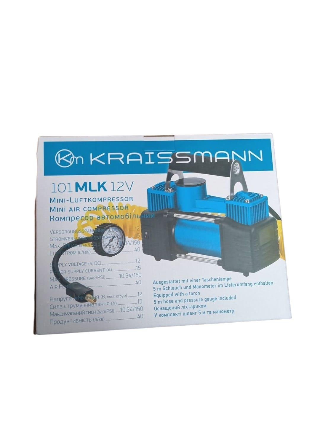 Компрессор автомобильный Kraissmann 101MLK12V (26348950) - фото 4