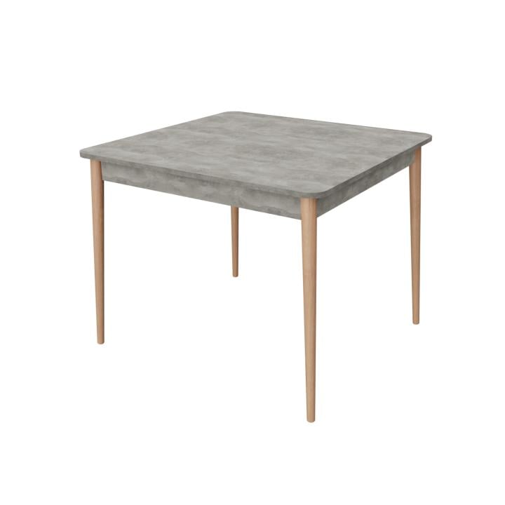 Стол обеденный квадратный Неман Моно 880х880 мм Бетон/Ольха (46334) Стол обеденный квадратный Неман Моно 880х880 мм Бетон/Ольха (46334)
