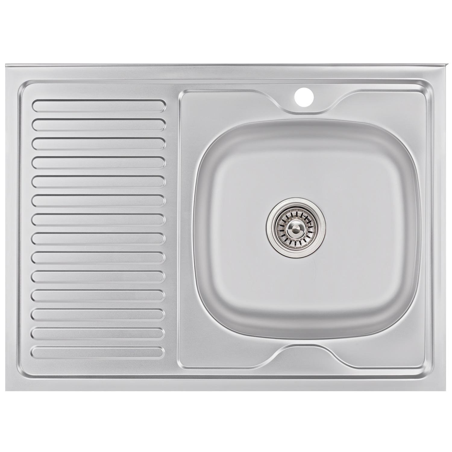 Мойка кухонная Brinex нержавеющая сталь BRIN6080RSAT06 800x600 мм прямоугольная 0,6 мм (270131) - фото 1 Мойка кухонная Brinex нержавеющая сталь BRIN6080RSAT06 800x600 мм прямоугольная 0,6 мм (270131) - фото 1