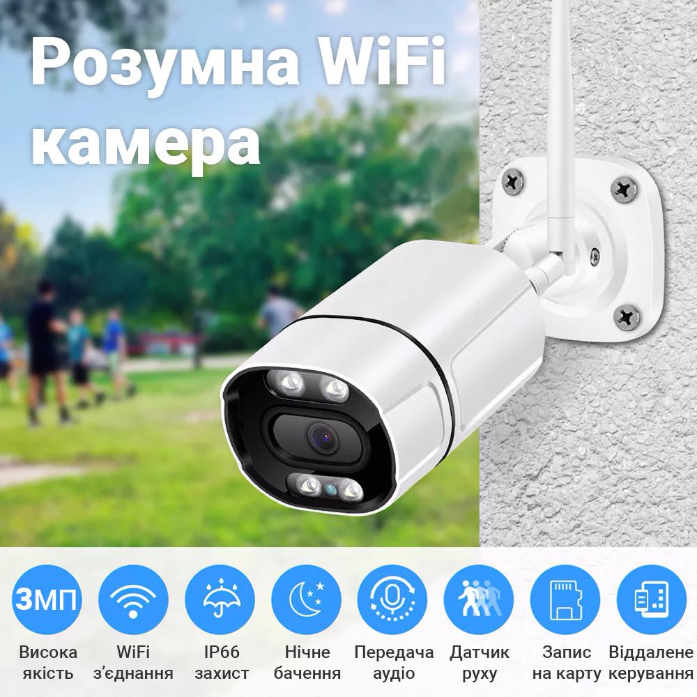 Камера видеонаблюдения Wifi IP USmart OC-01w с двойной подсветкой для умного дома Tuya 3 МП - фото 6 Камера видеонаблюдения Wifi IP USmart OC-01w с двойной подсветкой для умного дома Tuya 3 МП - фото 6