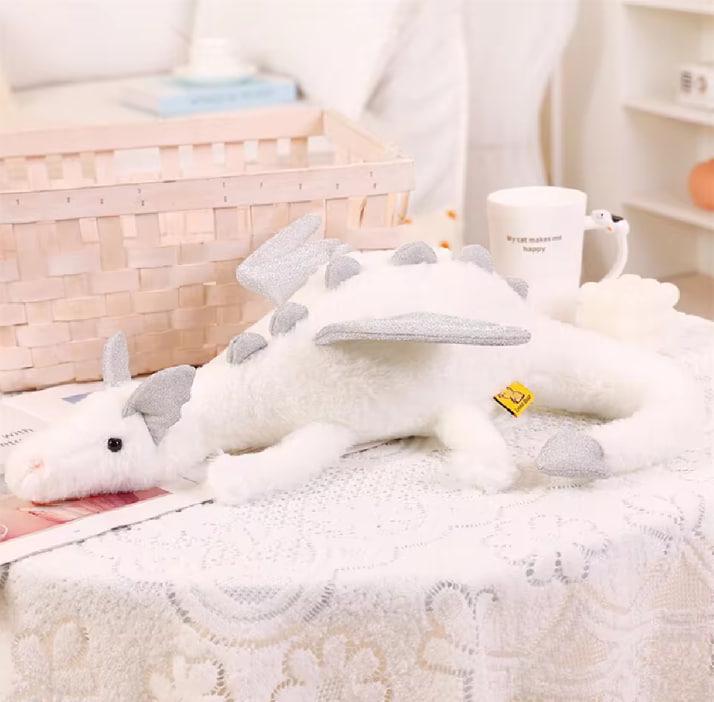 М'яка іграшка Дракон 50 см Білий (Drg50W) - фото 2 М'яка іграшка Дракон 50 см Білий (Drg50W) - фото 2