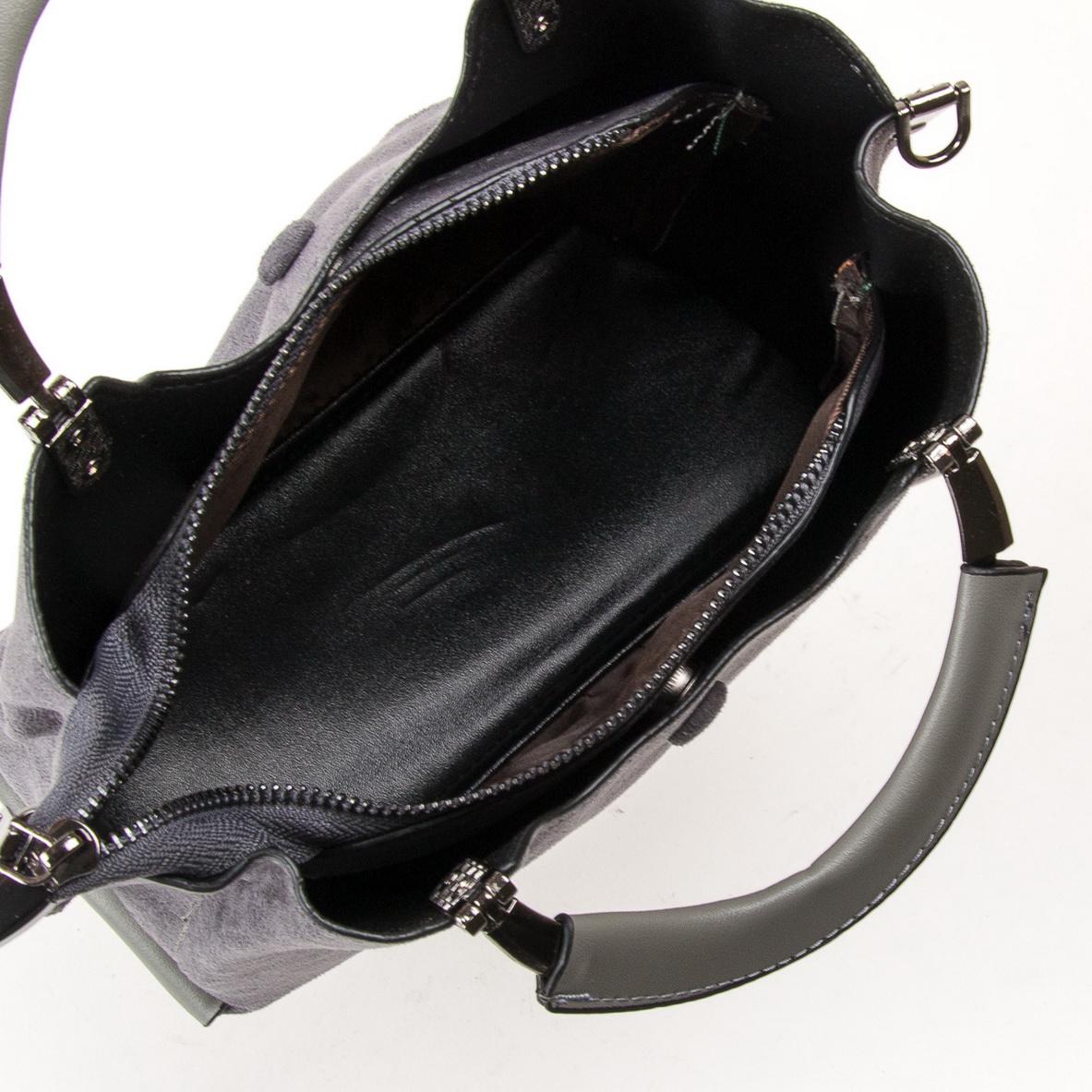 Женская модельная сумка из замша Fashion 3807 Серый - фото 4 Женская модельная сумка из замша Fashion 3807 Серый - фото 4