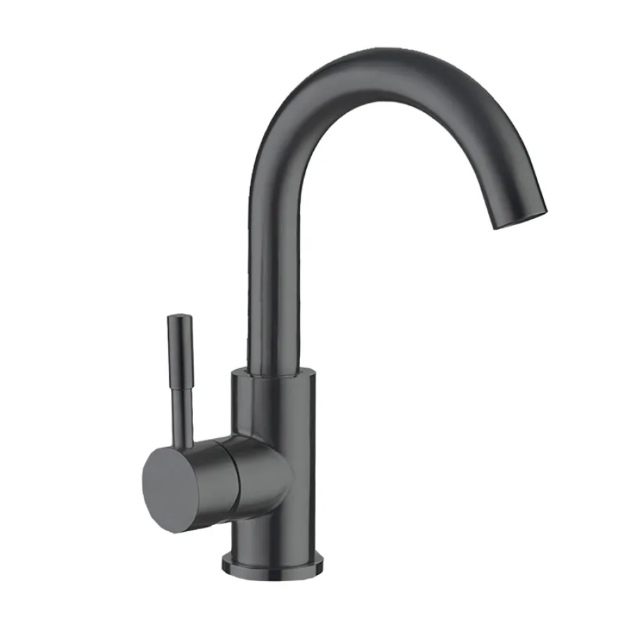 Смеситель для умывальника MIXXUS SUS-011-B Graphite (MI5906)
