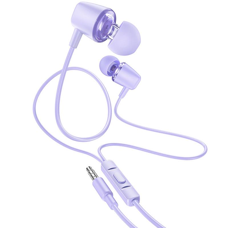 Наушники стерео Hoco M107 Discoverer проводные Purple (00000066114_2)