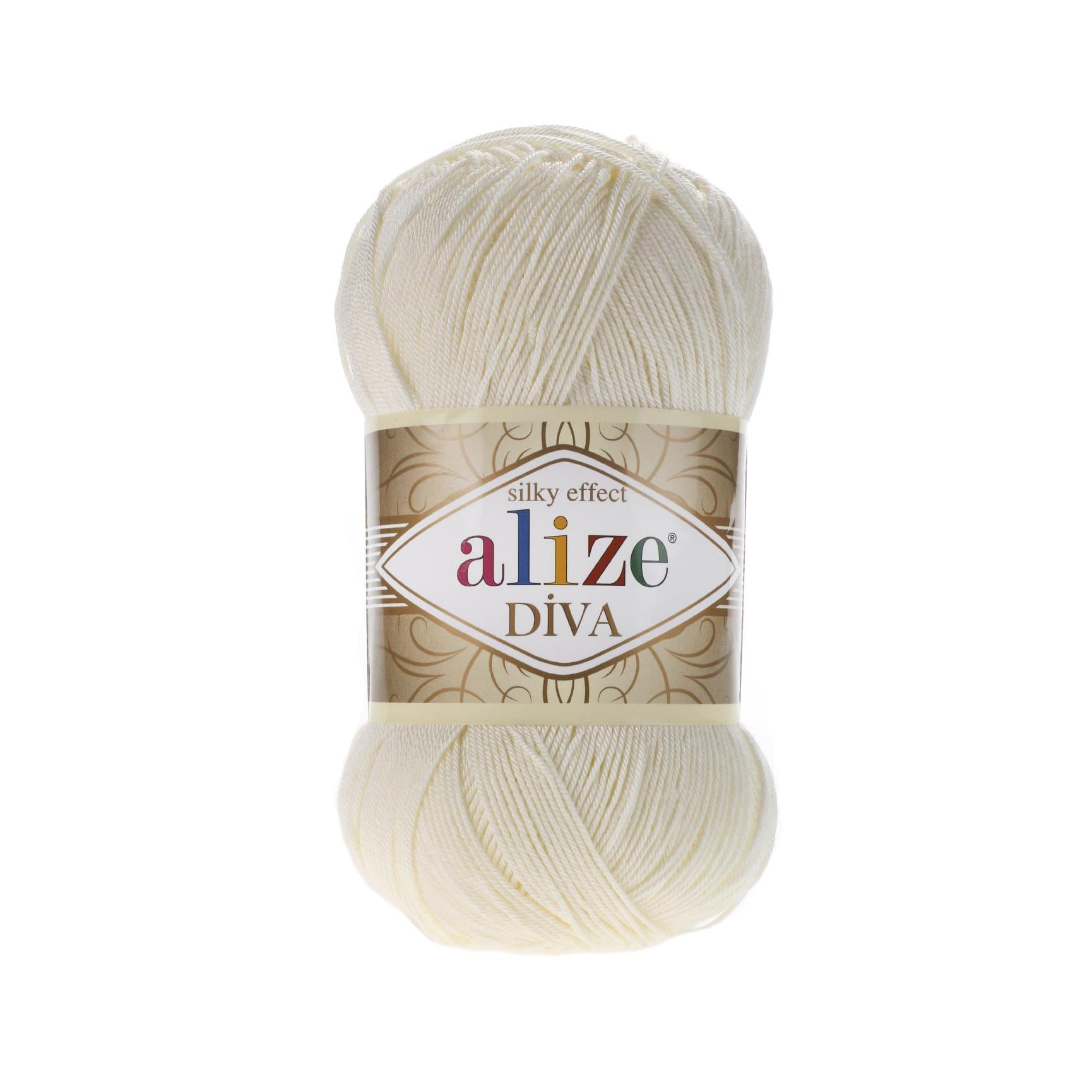 Пряжа Alize Diva 383 Молочний (7509)
